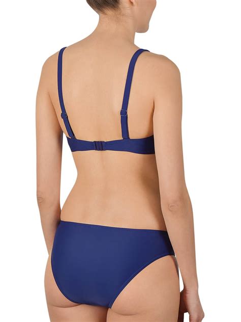 Naturana NAVY BLUE Padded Wired Bikini Set Plus Size 16 To 18