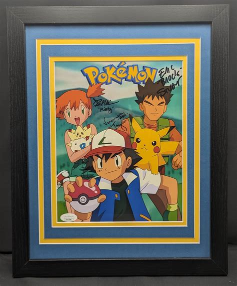 Veronica Taylor, Eric Stuart, Rachael Lillis signed Pokemon 11x14. JSA ...