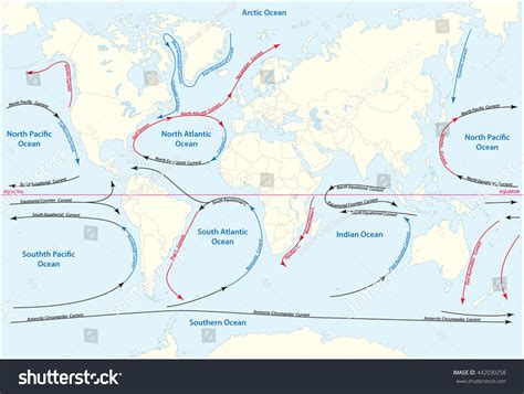 2 Major Ocean Currents Map Images, Stock Photos & Vectors | Shutterstock