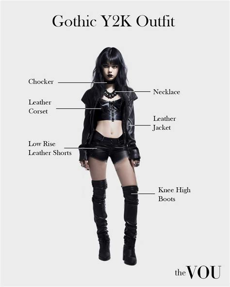 Gothic Y2K Style Outfit For Women Fashion Outfits Goth Outfits Style