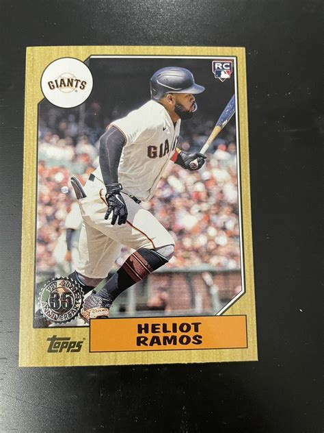 HELIOT RAMOS 2022 Topps Update 1987 Topps Rookie 87TBU 41 RC Giants