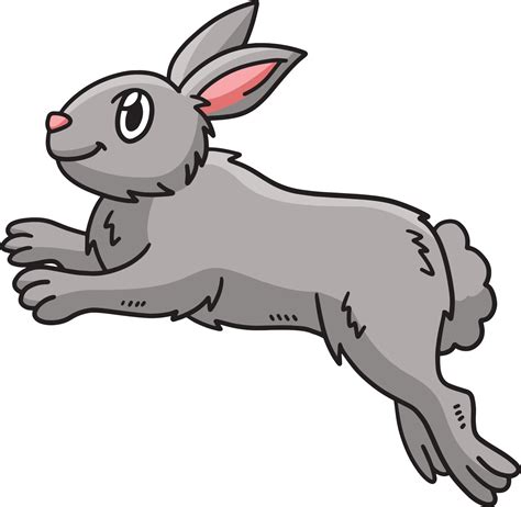 Hopping Rabbit Clip Art