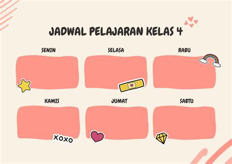 Halaman 5 Gunakan Template Jadwal Kelas Keren Gratis Canva