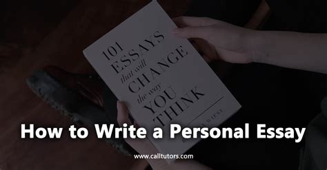 Step By Step Guide On How To Write A Personal Essay