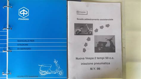 Manuale Officina Originale Come Nuovo Piaggio Vespa Et2 Iniezione