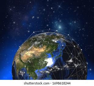 Global Connectivity Concept Worldwide Communication Network Stock Photo