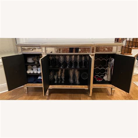 Z Gallerie Borghese Mirrored Buffet Server Aptdeco