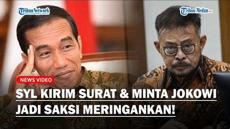 Tak Tahu Malu Syl Minta Jokowi Jadi Saksi Meringankan Kirim Surat Ke