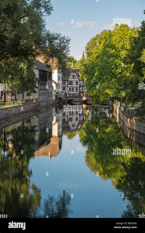 Old Historic Half Timbered Houses In Strasbourg Hi Res Stock