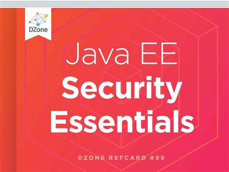 Java Ee Security Essentials Dzone Refcardz