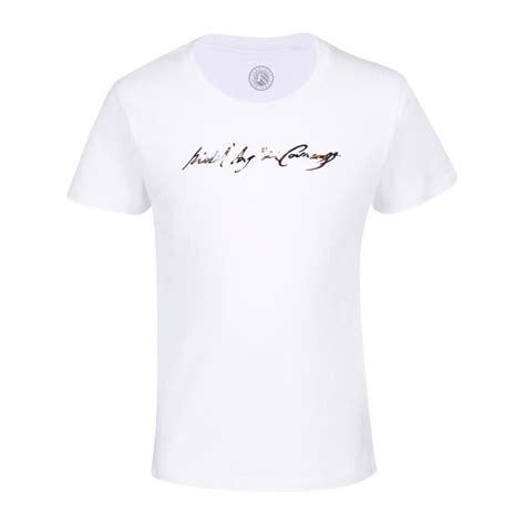 T Shirt Enfant Blanc Caravaggio Signature Baroque Peintre C L Bre