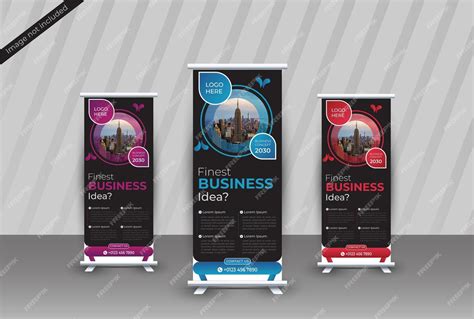 Premium Vector Modern Corporate Roll Up Standee Banner Design Template