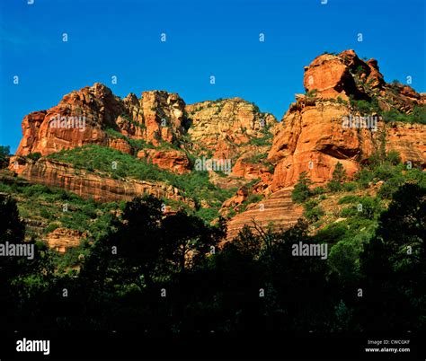 Red Rock Secret Mountain Wilderness Fay Canyonsedonaarizona Stock