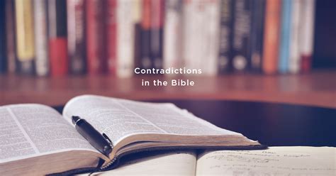 Contradictions In The Bible The Good Book Blog