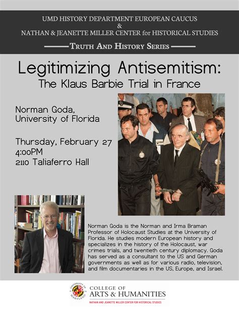 Legitimizing Antisemitism: The Klaus Barbie Trial in France ...