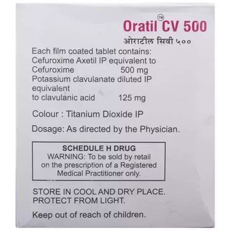 Oratil Cv 500 Tablet 6 Uses Price Dosage Side Effects Substitute