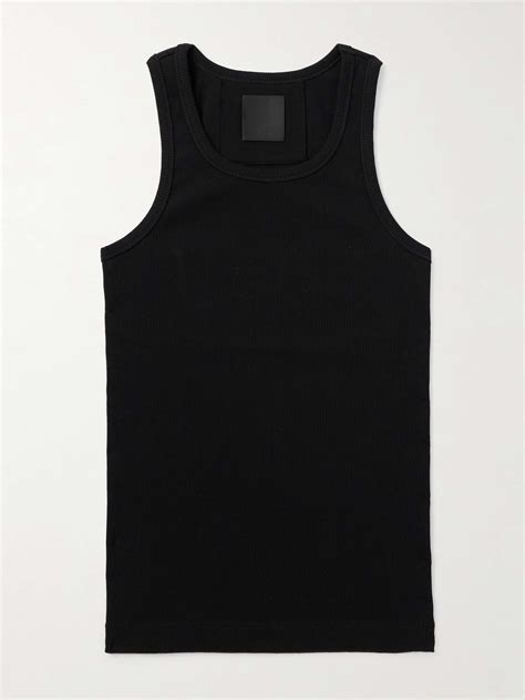 Givenchy Slim Fit Ribbed Stretch Cotton Tank Top For Men Mr Porter