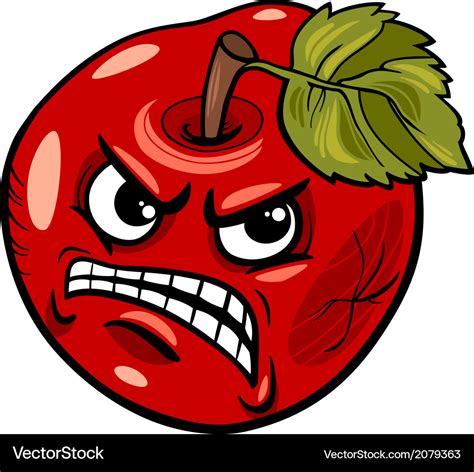 Bad Apple Saying Cartoon Royalty Free Vector Image