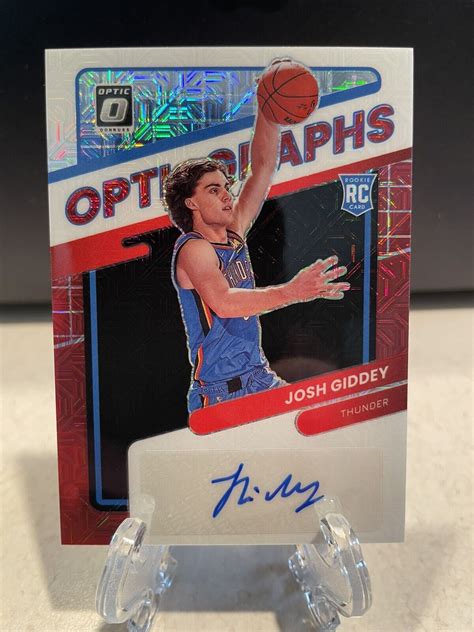 Donruss Optic Opti Graphs Choice Red Prizm Auto Jgd Josh