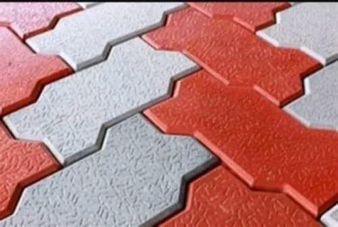 Concrete Zig Zag Interlocking Paver Block For Flooring Thickness