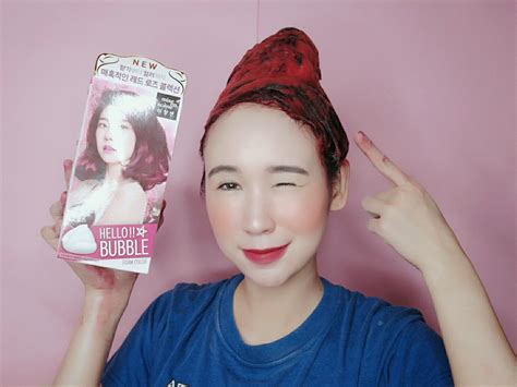 Mise En Scene Hello Bubble Hair Dye Foam Review Pinkislovebynix