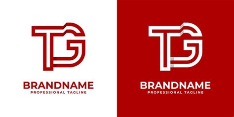 Premium Vector Modern Letter Tg Logo Suitable For Any Business Or