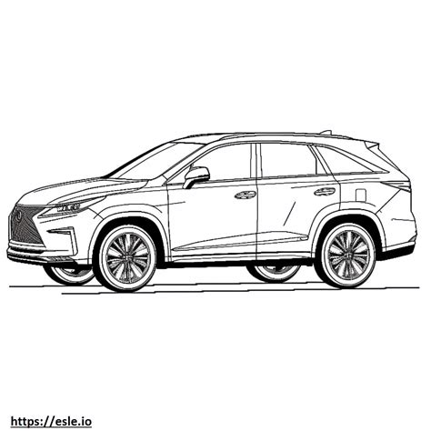 Lexus Rx 500h Awd 2024 Gambar Mewarnai