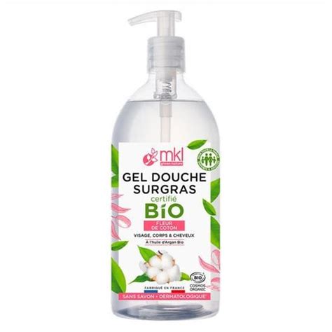 MKL Green Nature Gel Douche Surgras Fleur De Coton Bio 1L Cdiscount