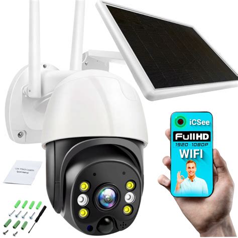 Kamera Obrotowa Zewnetrzna Solarna Wifi Full Hd