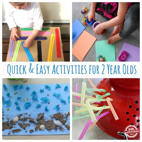 20 {Quick & Easy} Activities for 2 Year Olds