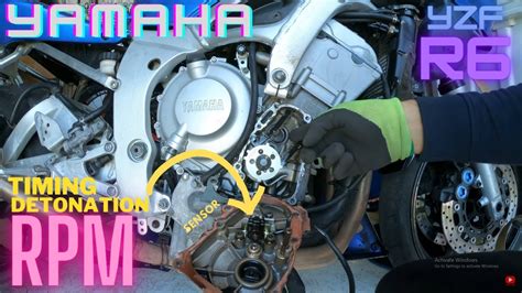 Yamaha YZF R6 RPM Timing Detonation SENSOR And Cover Detonatsiooniandur