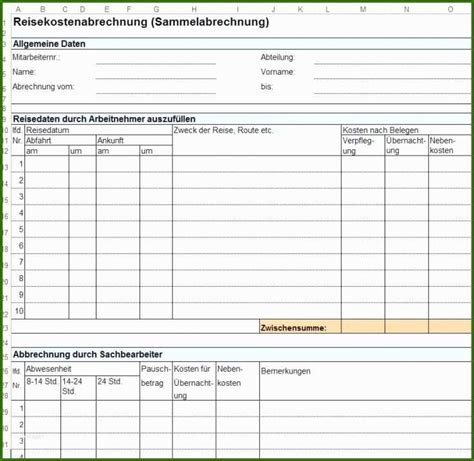 015 Reisekostenabrechnung Vorlage Excel Reisekostenabrechnung Vorlage