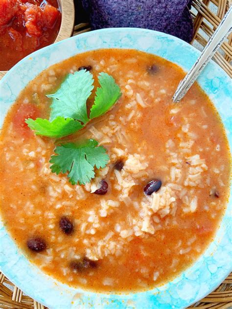 Mexican Rice And Bean Soup Foodtastic Mom