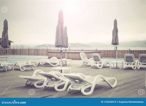 Wooden Deck Beach Sea Ocean Resort Sun Lounger Umbrella Hotel Pool Sky