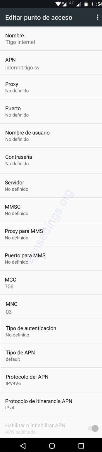 C Mo Configurar El Apn De Tigo Para G En El Salvador