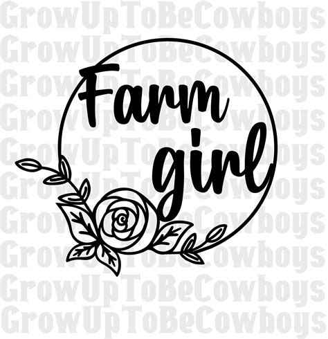 Farm Girl Svg