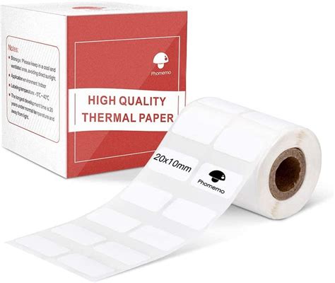 Phomemo M Labels Multi Purpose Self Adhesive Round Thermal Label For