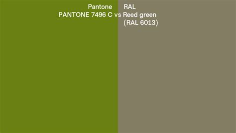 Pantone 7496 C Vs Ral Reed Green Ral 6013 Side By Side Comparison