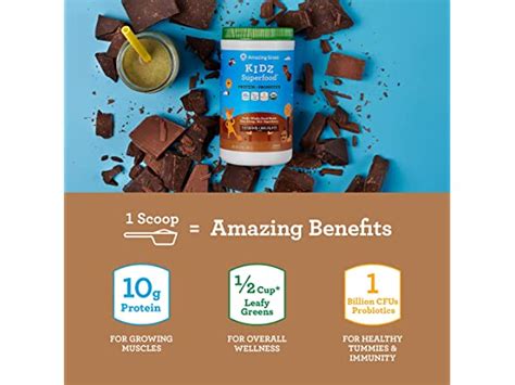 Amazing Grass Kidz Superfood Vegan Protein And Probiotics For Kids