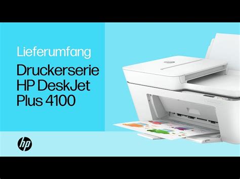 Drucker Der Serie HP DeskJet Plus 4100 Erste Einrichtung Des Druckers