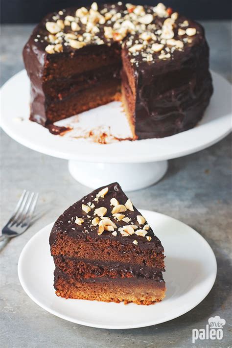 Decadent Chocolate Cake With Ganache Paleo Grubs