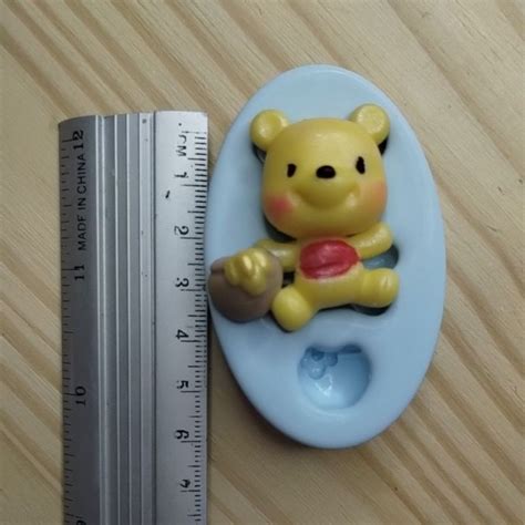 Molde De Silicone Para Aplique Turma Do Pooh Mini Ursinho Shopee Brasil