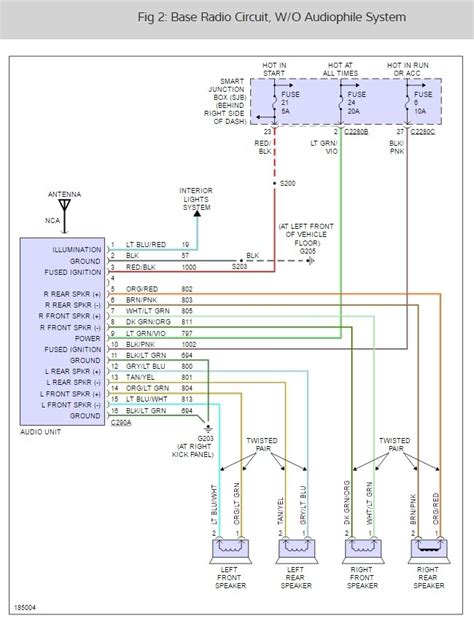 Ford Ranger Speaker Wiring Diagram