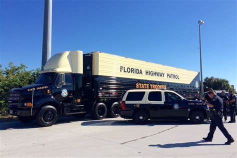 Florida Highway Patrol Semi Truck And 08 Tahoe Policevehicles