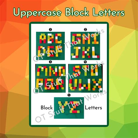 Uppercase Block Letters - Classful