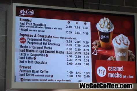 how much is mcdonalds coffee in canada - Ariel Bryson