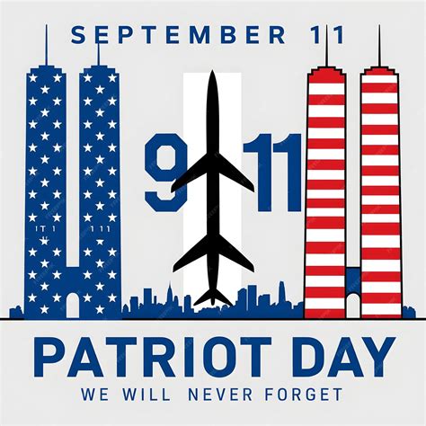 Patriot Day includes two vertical columns resembling the Twin Towers