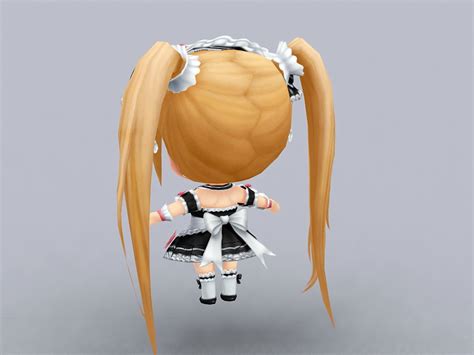 Anime Chibi Girl 3D model - Download Free 3D models