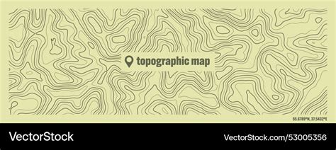 Colorful Topographic Map With Contour Lines Vector Image