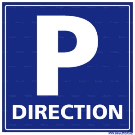 Panneau Carr Pour Parking Direction Mepro